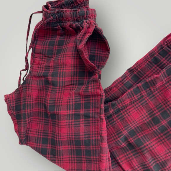 🟢5/$25  Croft & Barrow Red/Black Plaid Pajama Bottoms Pants - Picture 4 of 8